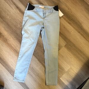 Light Blue Women's Maternity Jeans